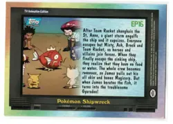 Pokemon TV Animation Edition - 2000 Topps - #EP16 Pokemon Shipwreck - Image 2