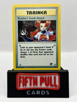 Pokemon TCG Rocket's Sneak Attack Team Rocket 16/82 Unlimited Holo Rare Card LP - Image 1