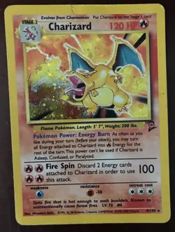 Pokemon TCG Charizard Base Set 2 4/130 Holo Unlimited Holo Rare - Image 1