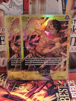1x-One Piece TCG The Best Vol. 2 PRB-02 - Portgas.D.Ace OP07-119 SEC Reprint NM - Image 1
