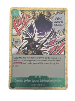 Demon Aura Nine Sword Style Asura - OP12-037 - One Piece TCG: LOTM - Rare - FOIL - Image 1