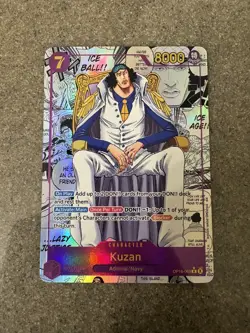 Kuzan MANGA Parallel OP16-063 One Piece TCG The Time Of Battle ENGLISH - Image 1