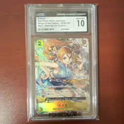 O-Nami Rare Alternate Art Parallel Holo OP06-101 Wings of the Captain CGC 10 - Image 1