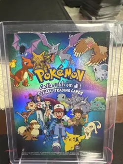 Pokemon Topps TV Animation Black Label Foil Checklist Card MP - Image 1