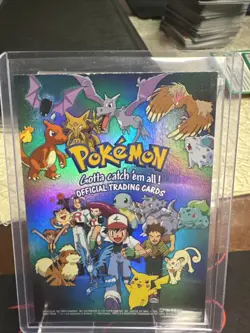 Pokemon Topps TV Animation Black Label Foil Checklist Card MP - Image 2