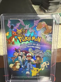 Pokemon Topps TV Animation Black Label Foil Checklist Card MP - Image 3