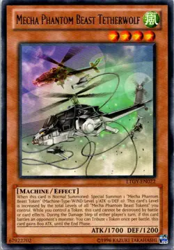 Mecha Phantom Beast Tetherwolf LTGY-EN022 Yu-Gi-Oh! Card Light Play Unlimited - Image 1