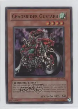 Super Rare - Chaosrider Gustaph Unlimited YuGiOh Invasion of Chaos #IOC-018 READ - Image 1
