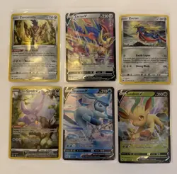 Pokemon TCG Crown Zenith Lot x6 Cards Full Art, Rares: Glaceon, Leafeon, Zacian+ - Image 1