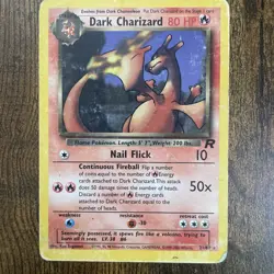 Pokemon TCG Dark Charizard 21/82 Base Set Non-Holo Rare Card - Image 1