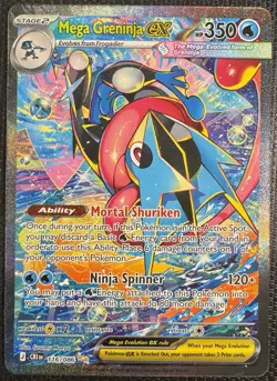 Mega Greninja EX 116/086 CR English Holo Full Art EX HP 350 Stage 2 Card - Image 2