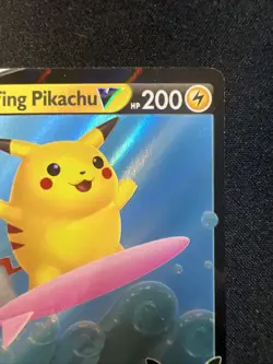 Pokemon TCG Celebrations Surfing Pikachu Holo Ultra Rare Card 008/025 - Image 3