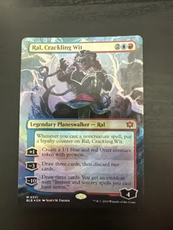 Ral Crackling Wit Borderless Foil Mythic Bloomburrow Collector Card #0341 - Image 1