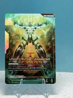 Gundam Card Game Phantom Aria Unicorn Gundam (Awakened) GD04-066 LR+ Alt Art - Image 1