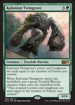 x1 Kalonian Twingrove R MTG Magic 2015 M/NM, English - Image 1