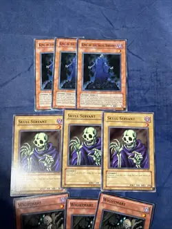 YUGIOH 3X KING OF THE SKULL SERVANTS TLM-EN032 COMMON 1st Ed + Wightmare - Image 2