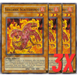 Yugioh Volcanic Scattershot (FOTB-EN010) 1st Edition (NEAR MINT) (3X) - Image 1