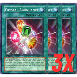 Yugioh Crystal Abundance (FOTB-EN035) 1st Edition (NEAR MINT) (3X) - Image 1