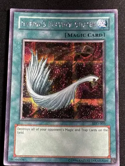 Harpie's Feather Duster Yu-Gi-Oh Promo Card SDD-003 Secret Rare Holo Foil MP - Image 1
