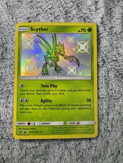 Pokemon Card - Scyther SV1/SV94 Hidden Fates: Shiny Vault Holo Near Mint - Image 3