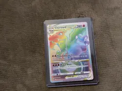 Charizard VSTAR Rainbow Secret Rare Card 174/172 Brilliant Stars Series - Image 1