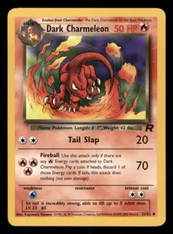 Pokemon Team Rocket Dark Charmeleon TCG Card 32/82 MP/HP - Image 1