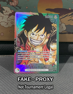 (PROXY CARD) One Piece TCG - Monkey. D. Luffy OP05-060 Alt Art Leader - Image 1