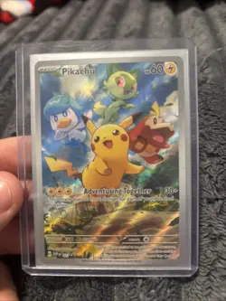 Pikachu Blackstar Promo Paldea Evolved ETB Card LP- 027 Pokemon Scarlet & Violet - Image 1