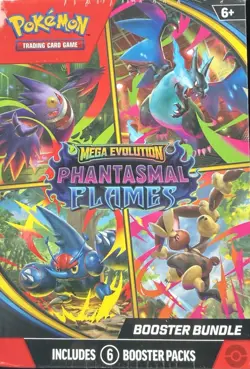 Pokemon TCG: Mega Evolution Phantasmal Flames Booster Bundle New Sealed - Image 1