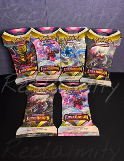Pokemon TCG: 6x Lost Origin Sleeved Booster Pack (1x EACH ART)- Factory Sealed - Image 1