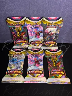 Pokemon TCG: 6x Lost Origin Sleeved Booster Pack (1x EACH ART)- Factory Sealed - Image 2