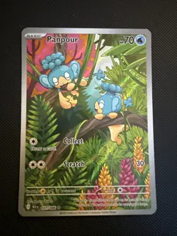 Panpour Black Bolt Holo Illustration Rare Pokemon TCG SV 101/086 - Image 1