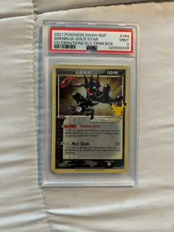 GRENINJA GOLD STAR #144 CELEBRATIONS - PSA 9 POKEMON CARD Elite Trainer Box - Image 1