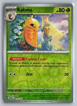 KAKUNA 014 151 POKEMON REVERSE HOLO LP - Image 1