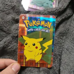 Pokemon Karte Pikachu #025 Pocket Monsters Vending Prism Sticker 2000 Nintendo 8 - Image 1