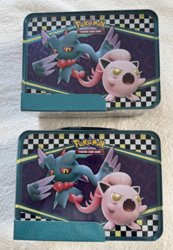 Pokemon TCG 2024 Collector Treasure Chest Tin Lunch Box (Lot of 2) 6 Boosters - Image 2