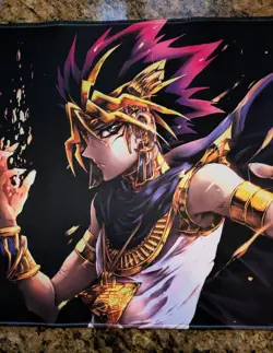 Yu-Gi-Oh! CCG Playmat - Black TCG Playmat - YuGiOh Magician CCG Card Mat 24x14 - Image 3