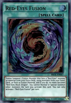 Yu-Gi-Oh! Red-Eyes Fusion 1st Ed. BROL-EN067 Ultra Rare NM/LP x1 - Image 1