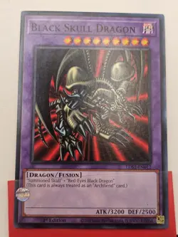 Yugioh BLACK SKULL DRAGON LP 1st Edition LDS1-EN012 Yu-Gi-Oh 96-2000s - Image 2