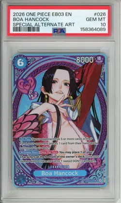 One Piece Graded: Boa Hancock EB03-026 Special Alternate Art PSA 10 - Image 1