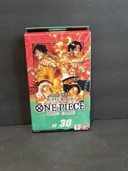 One Piece Card Game ST-30 Luffy & Ace Starter Deck EX Sealed Bandai - Image 1