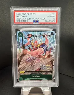 One Piece CCG Hatchan 2024 CS Celebration Pk. OP03-033 - PSA 10 - Image 1