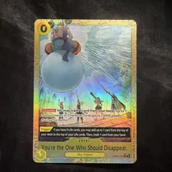Bandai One Piece CCG OP06-115 You're the One Who Should Disappear Alt Art Foil - Image 1