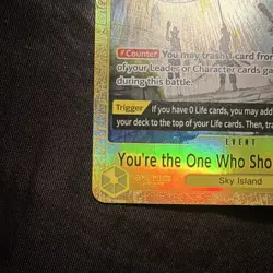 Bandai One Piece CCG OP06-115 You're the One Who Should Disappear Alt Art Foil - Image 4