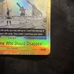Bandai One Piece CCG OP06-115 You're the One Who Should Disappear Alt Art Foil - Image 5