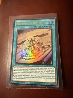 Mitsurugi Ritual Spell SUDA-EN095 Ultra Rare 1st Edition Yu-Gi-Oh Card TCG - Image 1