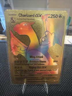 Pokemon TCG Charizard GX 150/147 Gold Ultra Rare Burning Shadows NM Holo Card - Image 1