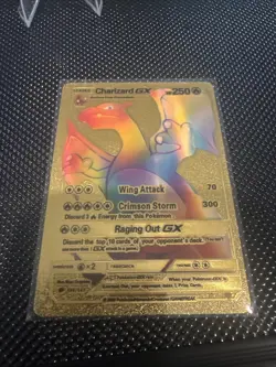 Pokemon TCG Charizard GX 150/147 Gold Ultra Rare Burning Shadows NM Holo Card - Image 2