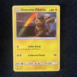 Detective Pikachu Movie Promo Holo SM190 Pokemon Card EXCLUSIVE NM - Image 1