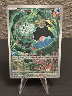 Pokemon Clamperl Holo Illustration Rare Full Art Sv10 195/182 60 HP English Card - Image 1